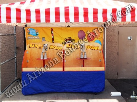 Milk Bottle Knockdown Carnival Game Rental AZ